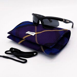 NEW BURBERRY SUNGLASSES BLACK UNISEX BE4462 3452/87 BE4462 345287 FABRIC CHAIN